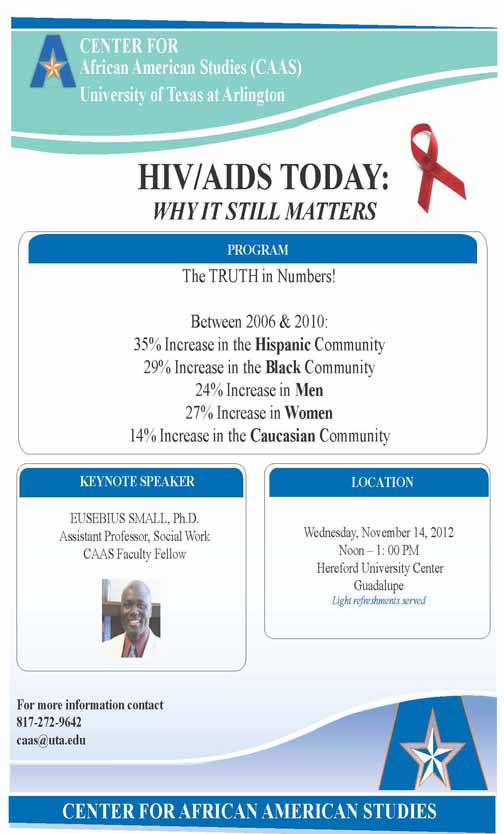 Poster for the event H I V, AIDS, why it still matters