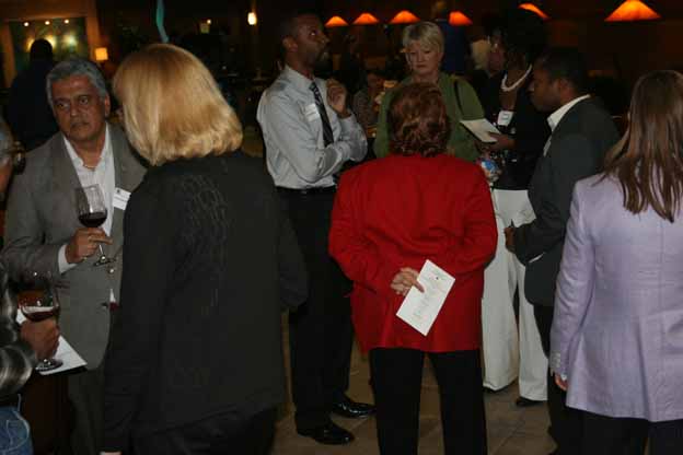 A group of people at a event