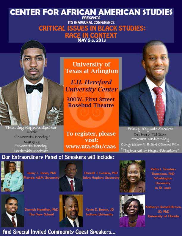 Poster for C A A S critical issues in black community