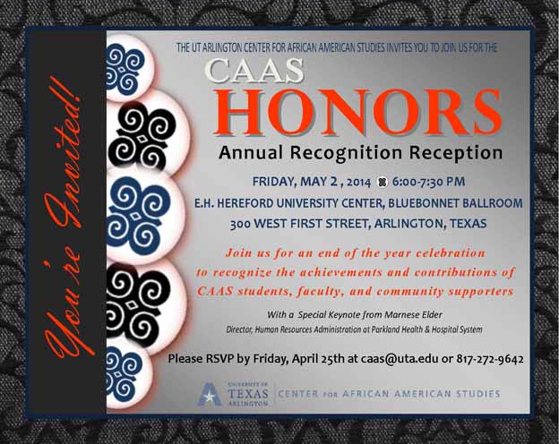 Postor for the C A A S honors event