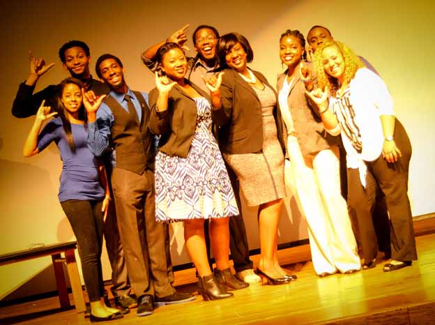 A group of people posing for a photo