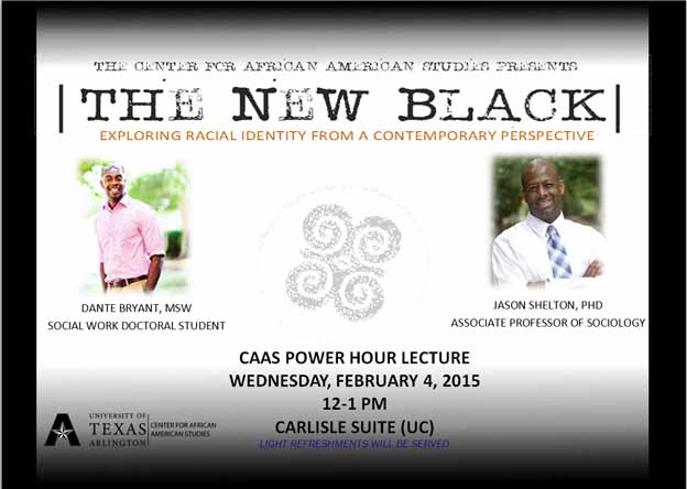 Poster for the event, the new black