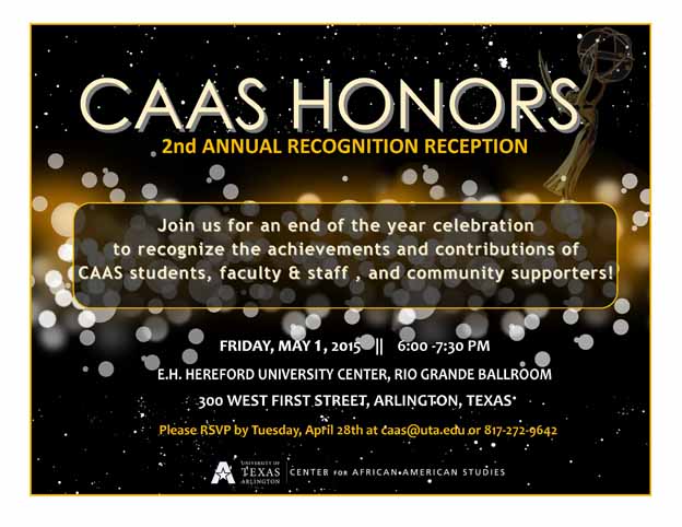 Postor for C A A S Honors 2015