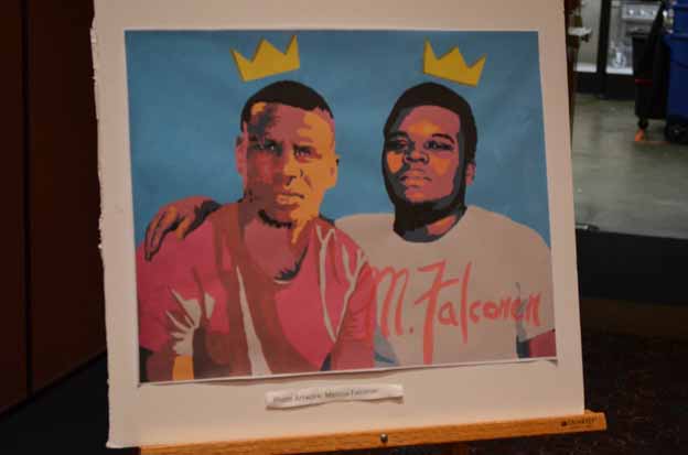 A painting of two men