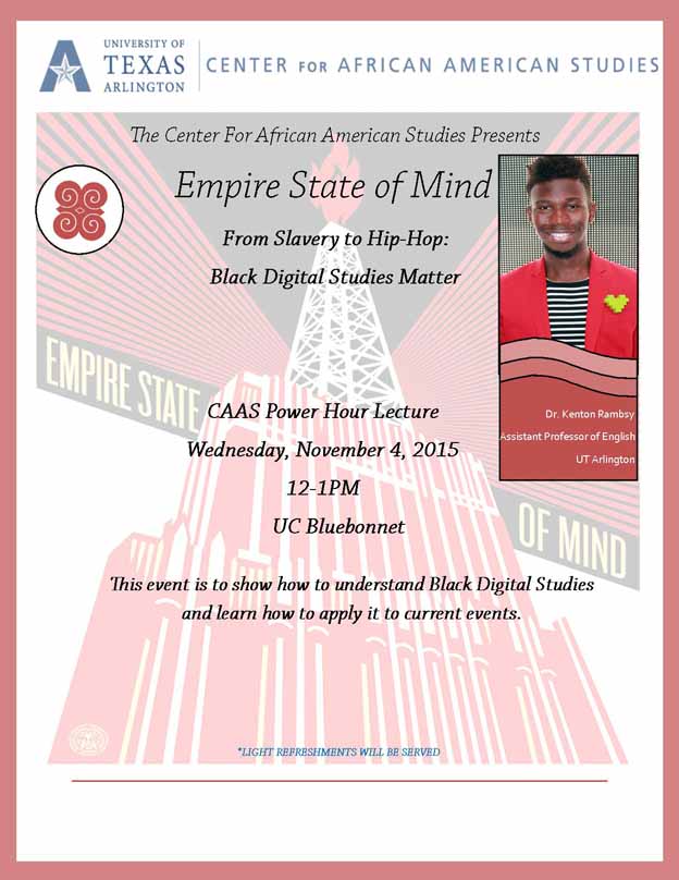 Poster for C A A S power hour lecture