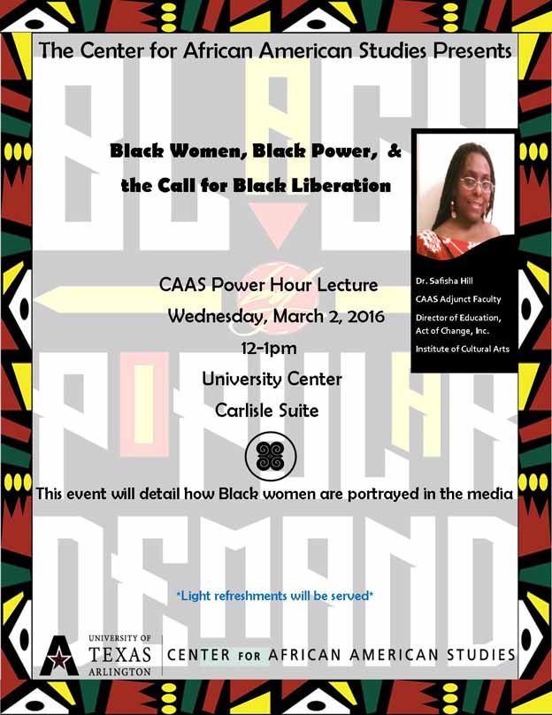 Black Women, Black Power, and The Call for Black Liberation poster