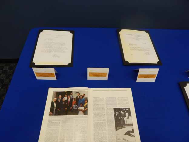 Several papers presented on a table