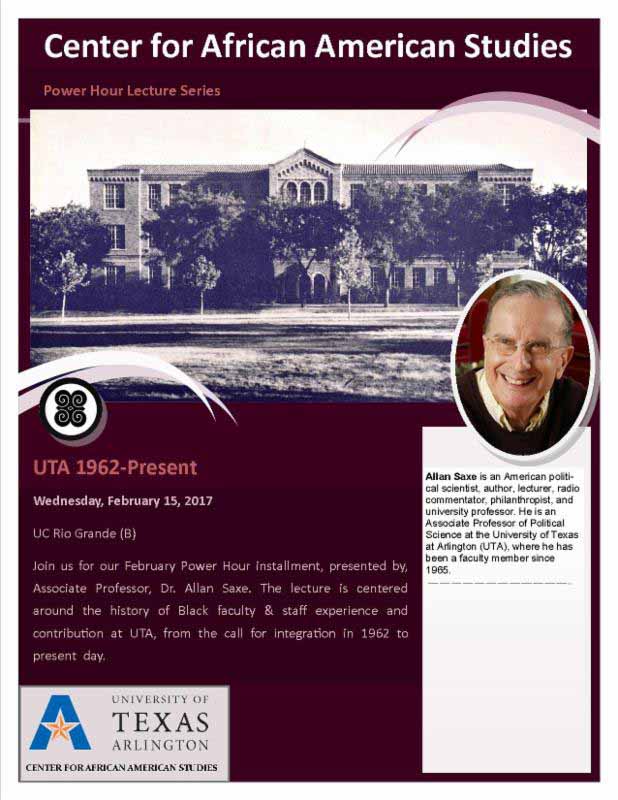 Poster for power house lecture series