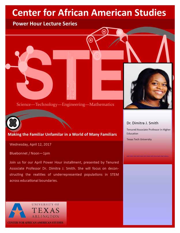 Poster for power hour lecture series