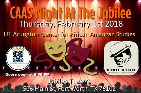 A poster for Night at the Jubilee Theatre